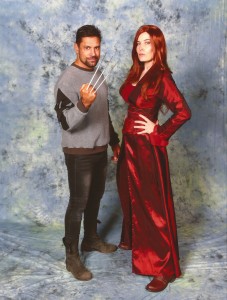 Jo as Dark Phoenix with Manu Bennet