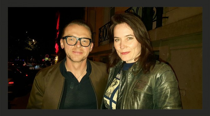 Jo with Simon Pegg